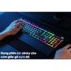 Bàn Phím Cơ Chơi Game FZ508 Pro Full Size 104 Phím Led RGB Nhiều Chế Độ Cực Đẹp Kèm Kê Tay, Dùng Cho Máy Tính PC Gaming