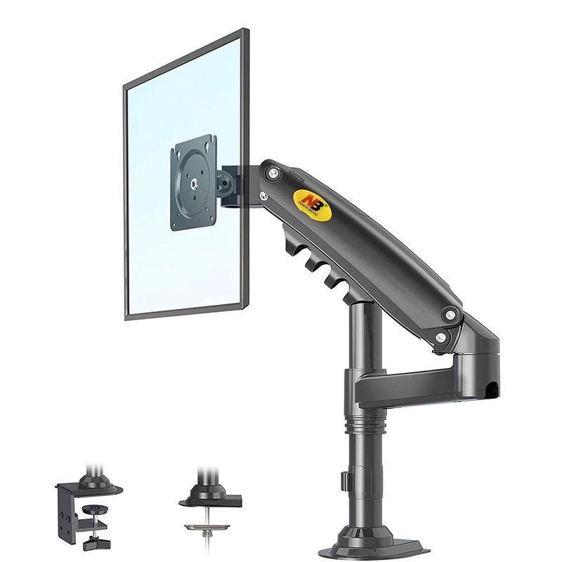 Arm màn hình máy tính gắn bàn NB F80 17-30 inch, giá treo màn hình lcd cột đứng nâng hạ dễ dàng H80, M051