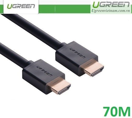 Cáp HDMI 1.4 dài 70M hỗ trợ Ethernet + 4k 2k HDMI chính hãng Ugreen 40594 (Chip Khuếch Đại)