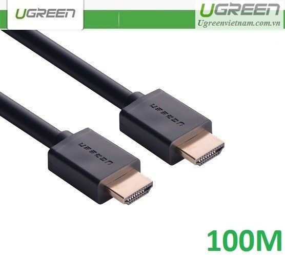 Cáp HDMI 1.4 dài 100M hỗ trợ Ethernet + 4k 2k HDMI chính hãng Ugreen 50410 (Chip Khuếch Đại)