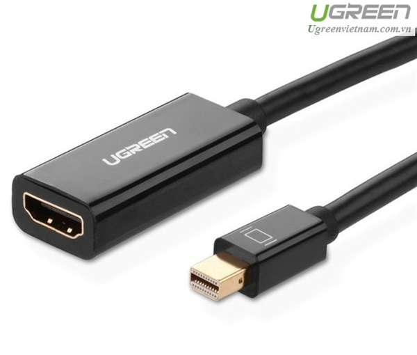 Cáp chuyển đổi Mini Displayport, thunderbolt sang HDMI âm Ugreen 10461 (màu đen)