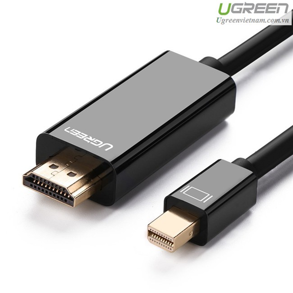 Cáp chuyển đổi mini DisplayPort to HDMI 2M cho Macbook Ugreen UG-10435 (Màu đen)