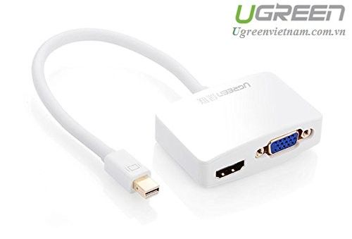 Cáp chuyển đổi Mini Displayport to HDMI và VGA cao cấp chính hãng Ugreen 10427