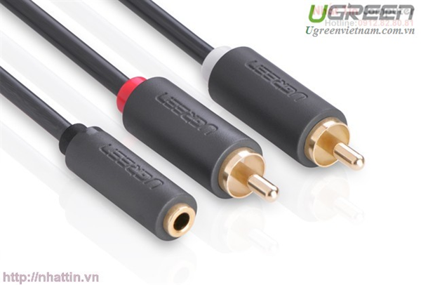 Cáp AV hoa sen 2 đầu RCA dài 1,5m chính hãng Ugreen 10517 Cao cấp