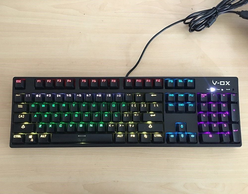 Bàn phím Cơ V-ox Blackstorm Mech RGB