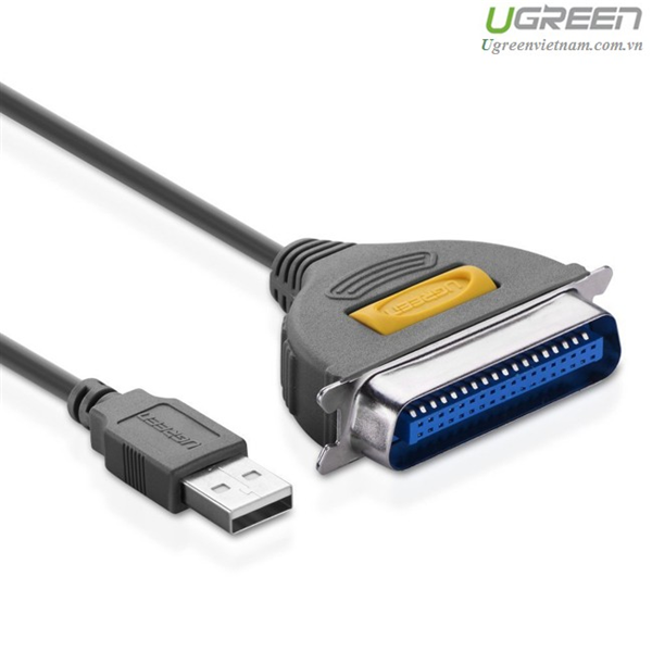 Cáp máy in USB to LPT IEEE 1284 dài 1,8m chính hãng Ugreen 20225 cao cấp