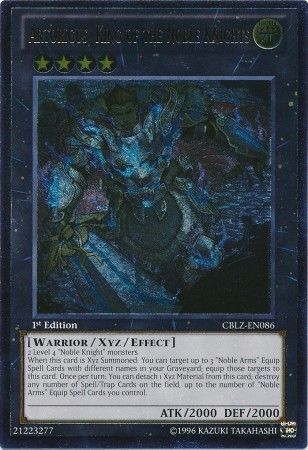 [ US ] Artorigus, King of the Noble Knights - CBLZ-EN086 - Ultimate Rare 1st Edition