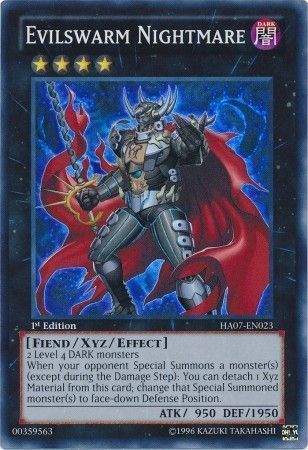 [ US ] Evilswarm Nightmare - HA07-EN023 - Super Rare 1st Edition