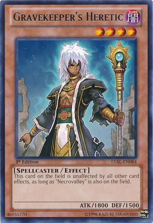 [ US ] Gravekeeper's Heretic - LVAL-EN084 - Rare 1st Edition