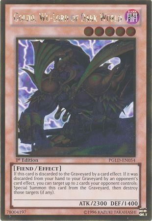 [ US ] Goldd, Wu-Lord of Dark World - PGLD-EN054 - Gold Rare 1st Edition