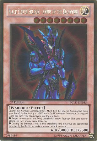 [ US ] Black Luster Soldier - Envoy of the Beginning - PGLD-EN085 - Gold Rare 1st Edition