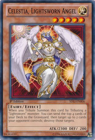 [ US ] Celestia, Lightsworn Angel - SDLI-EN006 - Common 1st Edition