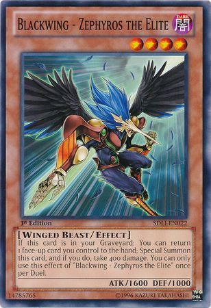 [ US ] Blackwing - Zephyros the Elite - SDLI-EN022 - Common 1st Edition