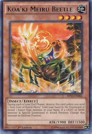 [ US ] Koa'ki Meiru Beetle - BP03-EN066 - Rare 1st Edition