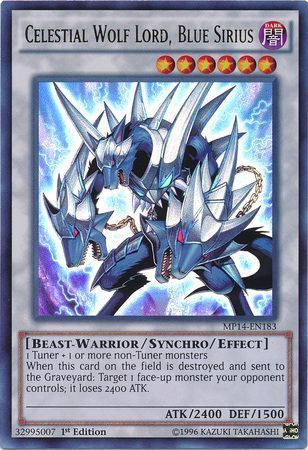 [ US ] Celestial Wolf Lord, Blue Sirius - MP14-EN183 - Ultra Rare 1st Edition