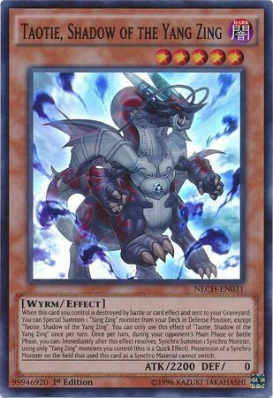 [ US ] Taotie, Shadow of the Yang Zing - NECH-EN031 - Super Rare 1st Edition