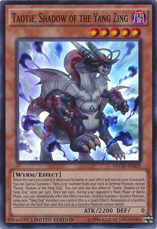 [ US ] Taotie, Shadow of the Yang Zing - NECH-ENS05 - Super Rare 1st Edition