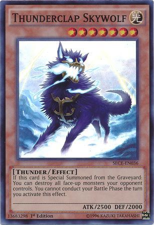 [ US ] Thunderclap Skywolf - SECE-EN036 - Super Rare 1st Edition