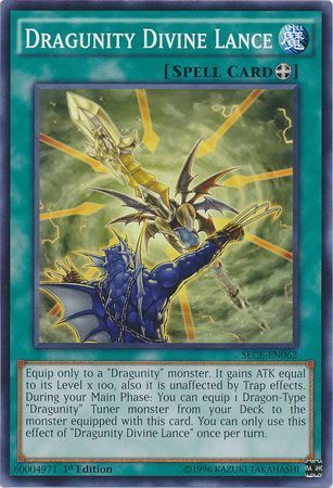 [ US ] Dragunity Divine Lance - SECE-EN062 - Common 1st Edition