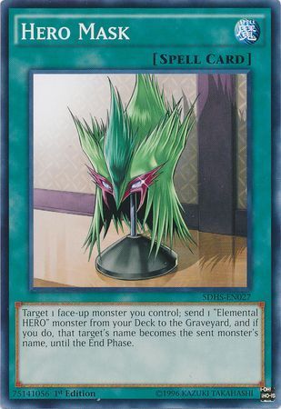 [ US ] Hero Mask - SDHS-EN027 - Common 1st Edition