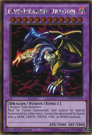 [ UK ] Five-Headed Dragon - PGL2-EN078 - Gold Rare 1st Edition