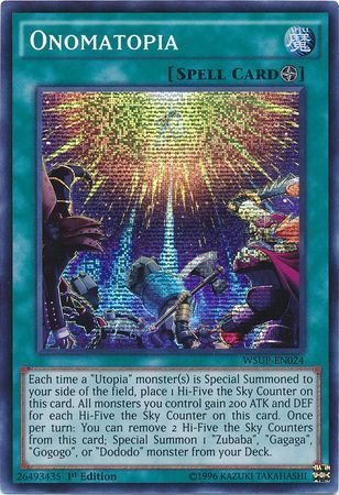 [ UK ] Onomatopia - WSUP-EN024 - Prismatic Secret Rare 1st Edition