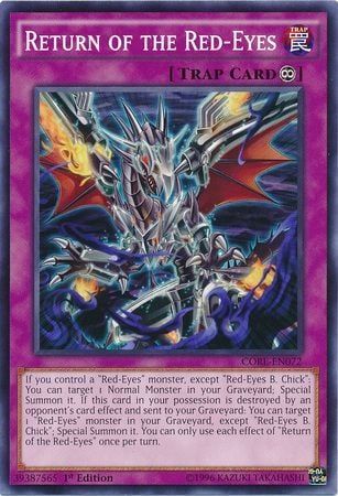 [ UK ] Return of the Red-Eyes - CORE-EN072 - Common 1st Edition ( DAMAGED )