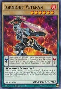 [ US ] Igknight Veteran - DOCS-EN031 - Common 1st Edition