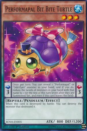 [ UK ] Performapal Bit Bite Turtle - BOSH-EN005 - Common 1st Edition