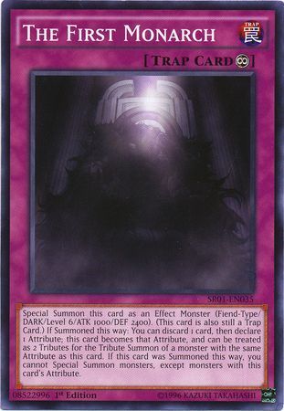 [ US ] The First Monarch - SR01-EN035 - Common 1st Edition