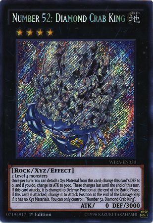 [ US ] Number 52: Diamond Crab King - WIRA-EN050 - Secret Rare 1st Edition