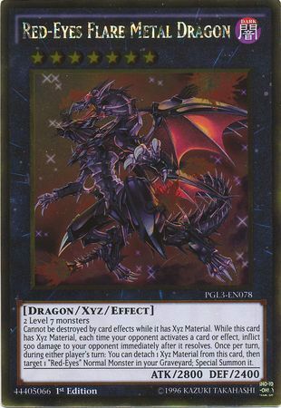 [ UK ] Red-Eyes Flare Metal Dragon - PGL3-EN078 - Gold Rare 1st Edition