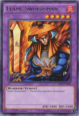 [ UK ] Flame Swordsman - MIL1-EN038 - Rare 1ST