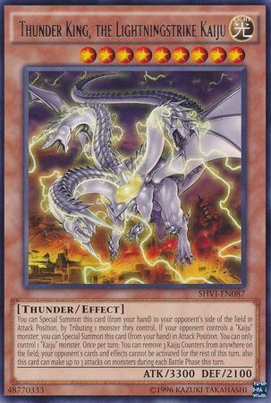 [ US ] Thunder King, the Lightningstrike Kaiju - SHVI-EN087 - Rare Unlimited