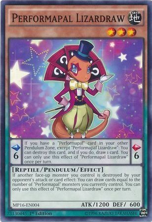 [ UK ] Performapal Lizardraw - MP16-EN004 - Common 1st Edition