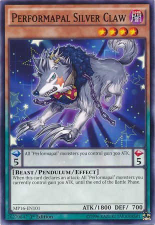 [ US ] Đồng giá 2K Performapal Silver Claw - MP16-EN101 - Common 1st Edition