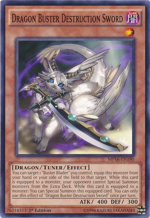 [ US ] Dragon Buster Destruction Sword - MP16-EN190 - Common 1st Edition