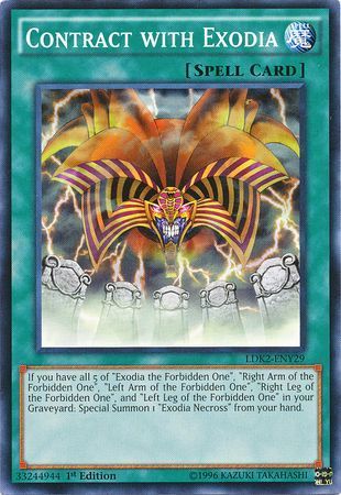 [ UK ] Contract with Exodia - LDK2-ENY29 - Common 1st Edition