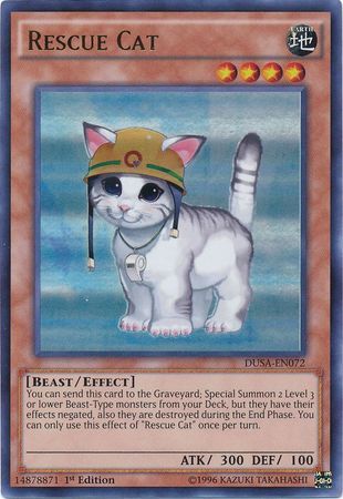 [ US ] Rescue Cat - DUSA-EN072 - Ultra Rare 1st Edition