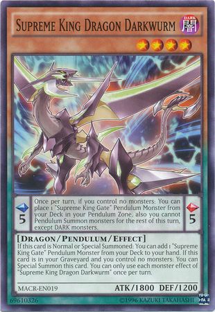 [ US ] Supreme King Dragon Darkwurm - MACR-EN019 - Common 1st Edition