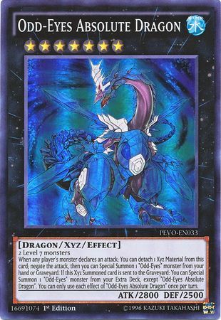 [ US ] Odd-Eyes Absolute Dragon - PEVO-EN033 - Super Rare 1st Edition