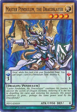 [ US ] Master Pendulum, the Dracoslayer - PEVO-EN059 - Super Rare 1st Edition