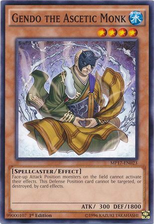 [ UK ] Gendo the Ascetic Monk - MP17-EN023 - Common 1st Edition