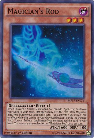 [ UK ] Magician's Rod - MP17-EN074 - Super Rare 1st Edition