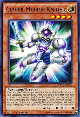 [ US ] Đồng giá 2K Cipher Mirror Knight - MP17-EN136 - Common 1st Edition