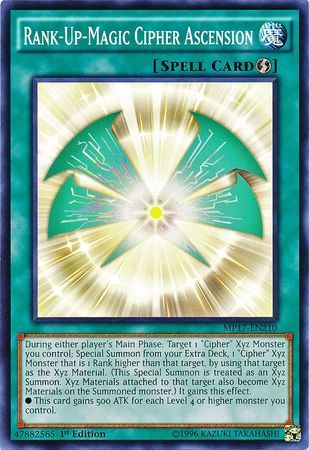 [ UK ] Rank-Up-Magic Cipher Ascension - MP17-EN210 - Common 1st Edition