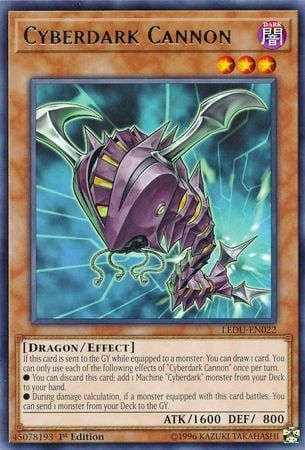 [ UK ] Cyberdark Cannon - LEDU-EN022 - Rare 1st Edition