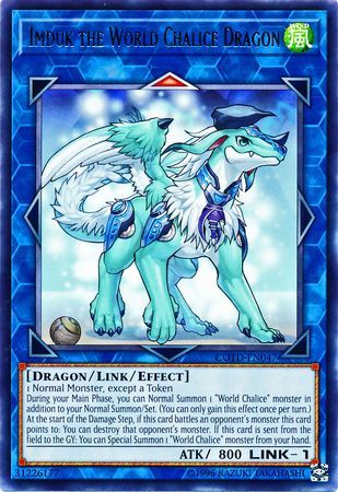 [ US ] Imduk the World Chalice Dragon - COTD-EN047 - Rare Unlimited Edition