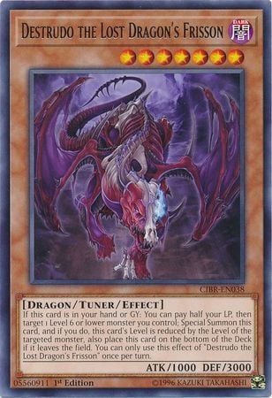 [ UK ] Destrudo the Lost Dragon's Frisson - CIBR-EN038 - Rare 1st Edition