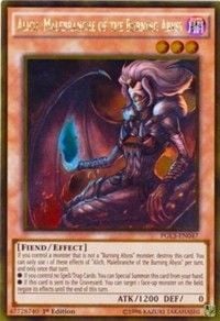 [ UK ] Alich, Malebranche of the Burning Abyss - PGL3-EN047 - Gold Rare